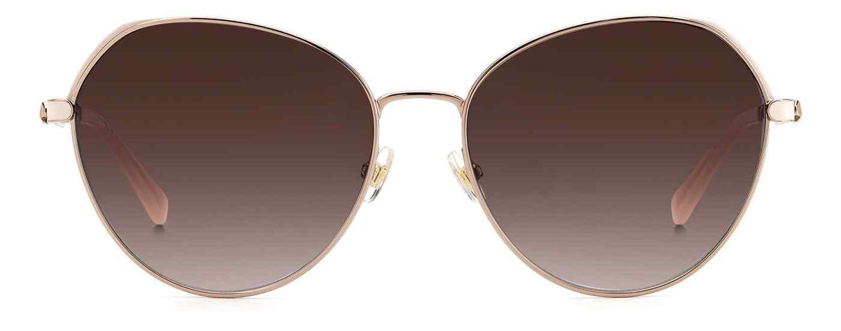 Kate Spade Green and Gold Round Octavia Sunglasses Brand New In Case Kate Spade Women main image 2