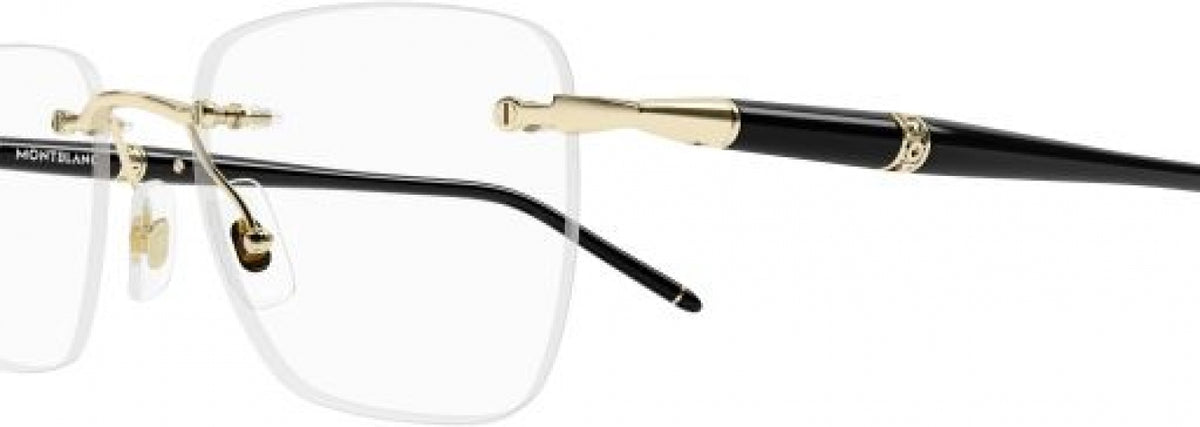 BLANC.. メガネ Montblanc Eyeglasses MB0346O 002 Shiny Silver - eye-oo.com