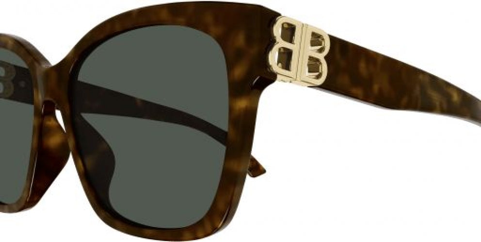 Lunette de soleil Balenciaga BB0102SA Marron Écaille