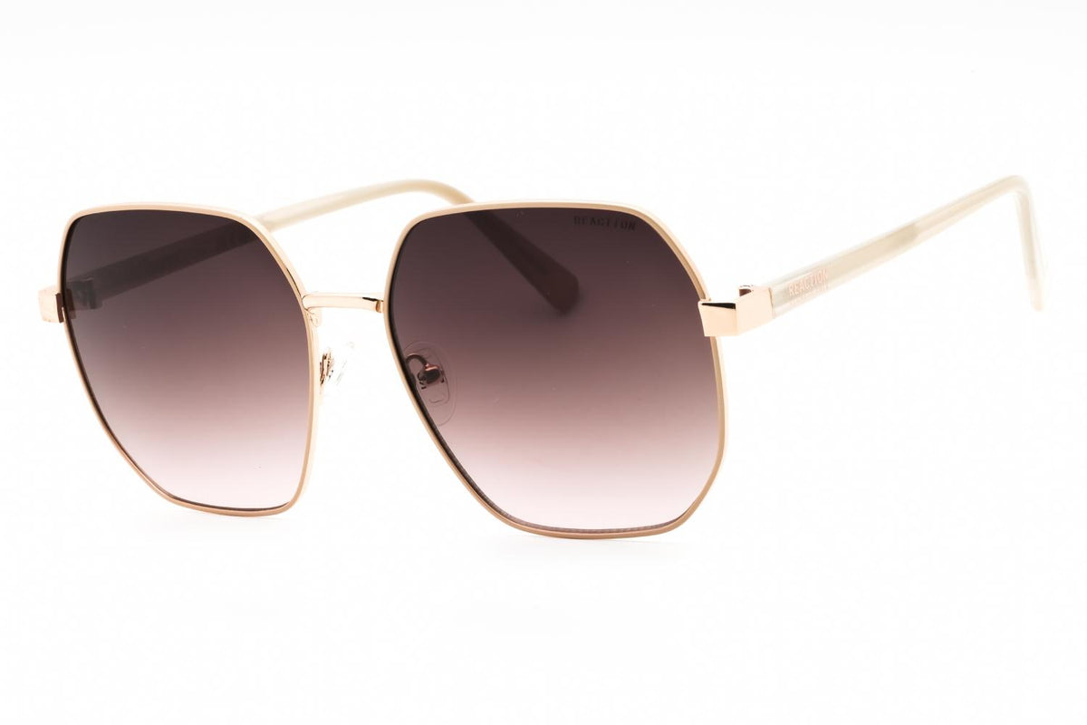 NWT Kenneth Cole Reaction KC3000-32F Gold Round 60mm Sunglasses Kenneth Cole Reaction Unisex Sunglasses Gradient Lens Gold  main image 3
