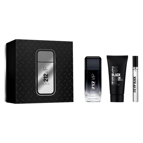 Carolina Herrera 212 VIP Black Men 3 Pc Set