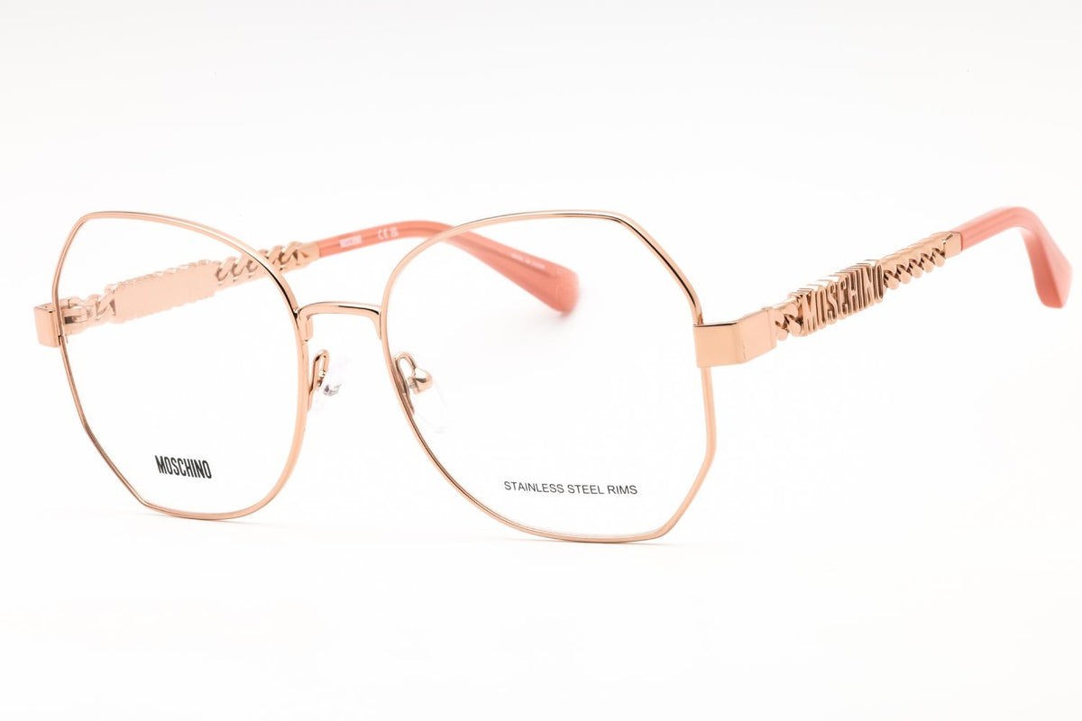NEW MOSCHINO EYEGLASSES BLACK GOLD WOMEN EYEWEAR MOSCHINO MOS621 02M2 00 MOSCHINO LOVE MOL632 7RM PATTERN BLACK 54/16/140 WOMAN  main image 4
