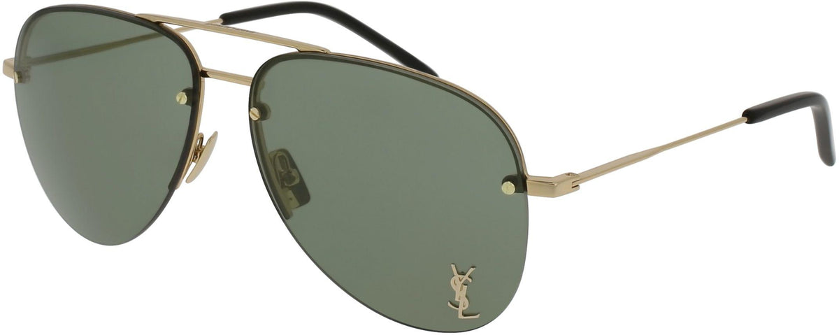 New Saint Laurent Classic 11 M 001 Sunglasses Amazon.com: SAINT LAURENT Classic 11 M 001 Black/Grey  main image 2