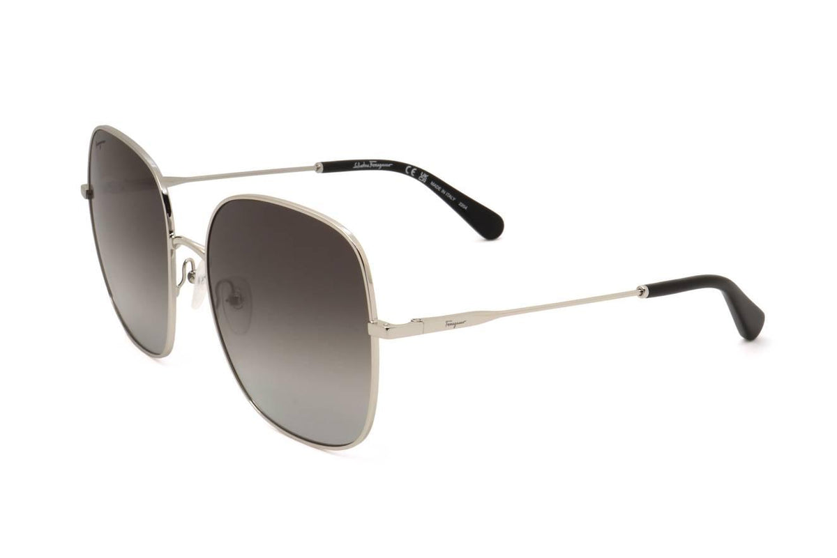 NWT Salvatore Ferragamo SF300S Metal Frame Gradient Lens Oversize Sunglasses Amazon.com: SALVATORE FERRAGAMO Brown Gradient Square Ladies  main image 3