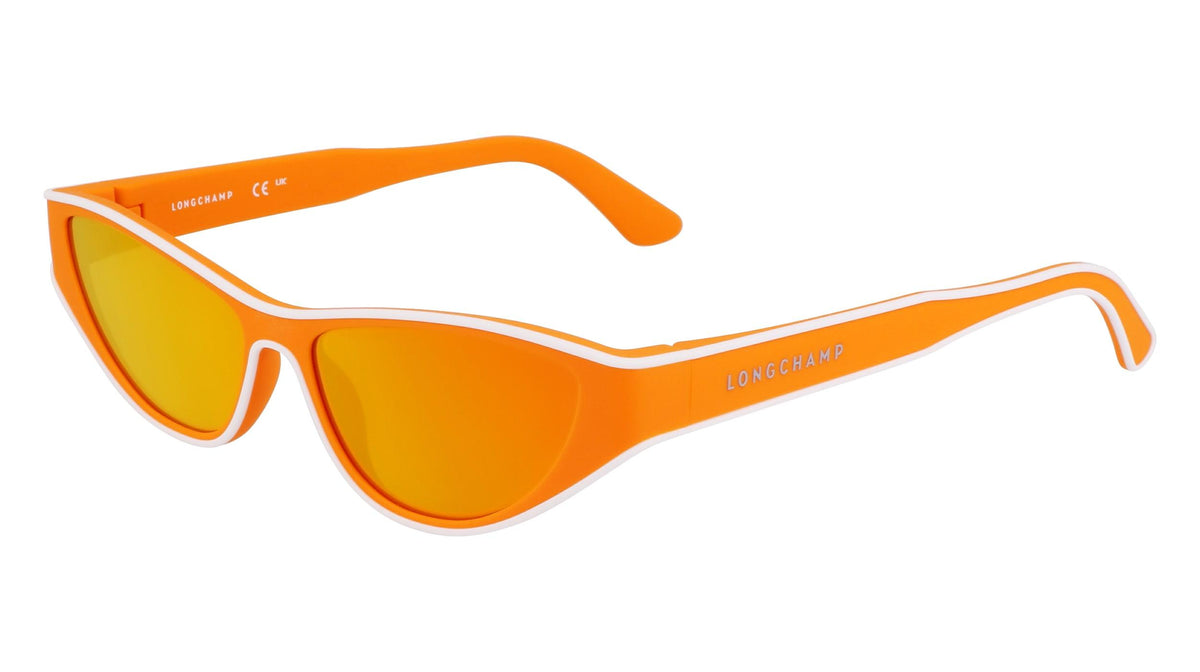 Longchamp LO761S Sunglasses Matte Khaki Acetate/Metal Shield Sunglasses Khaki Havana - Acetate | Longchamp US main image 3