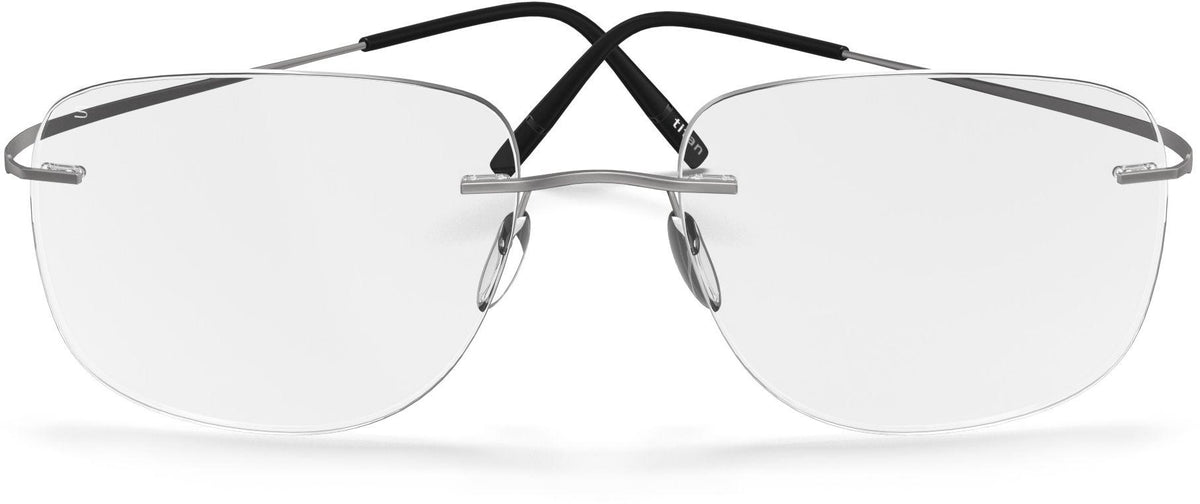 Silhouette 7799 Titan Minimal Art Rimless Eyeglasses Frame Gunmetal 21-150 Silhouette 7799 Titan Minimal Art Rimless Eyeglasses Frame  main image 2