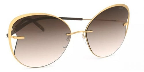 Silhouette Titan Accent Shades 8173 Gloriette Rimless Sunglasses