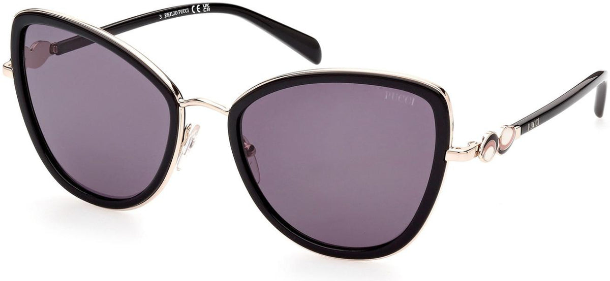 New Emilio Pucci Rimless Cat Eye Sunglasses Pink Tint with Pouch Amazon.com: Emilio Pucci EP0146 Violet Orange/Violet 56/19  main image 2