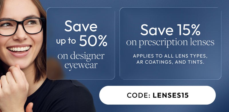 Lenses Sale 15% Off All Prescription Lenses