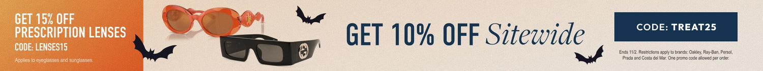 Halloween Sale - 10% Off sitewide or 15% Off prescription lenses