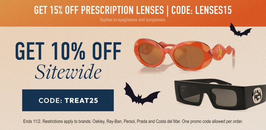 Halloween Sale - 10% Off sitewide or 15% Off prescription lenses