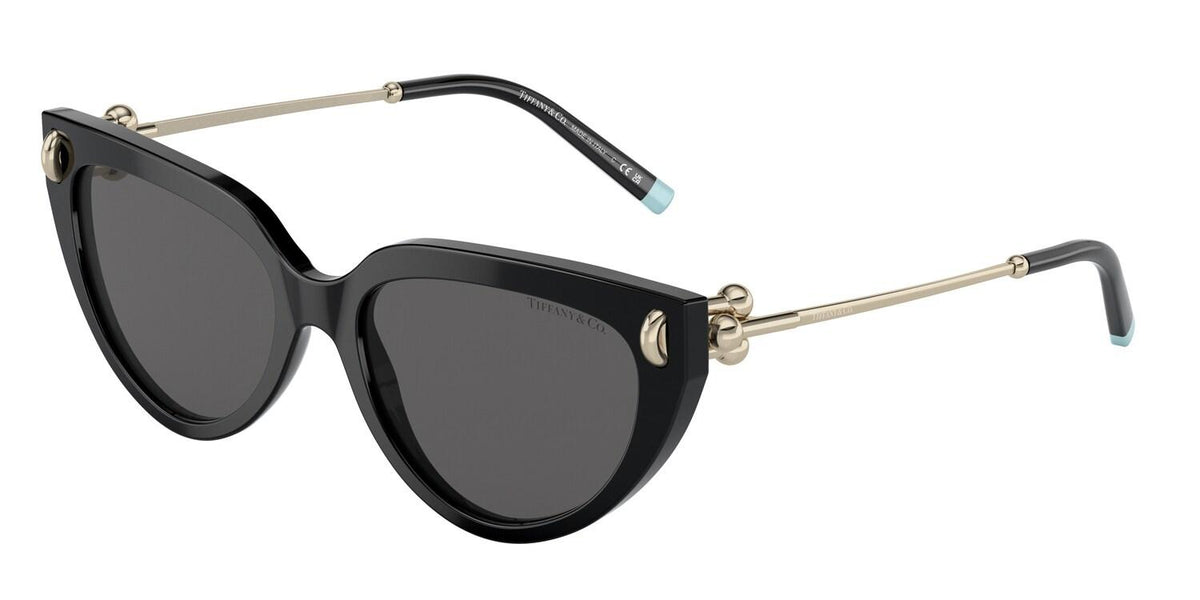 【TIFFANY & CO.】T SUNGLASSES BLACK Tiffany T:Sunglasses in Black Acetate with Azure Dark Blue