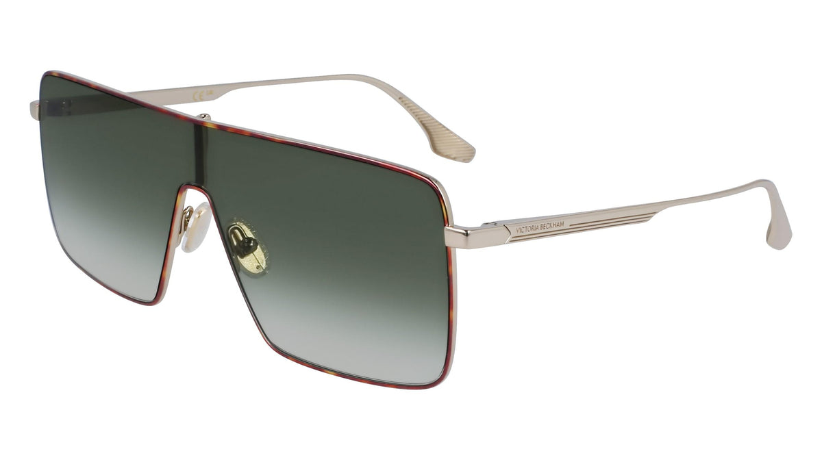 Victoria Beckham VB238S 701 Shield Sunglasses – Gold/Smoke Victoria Beckham VB238S Sunglasses main image 4