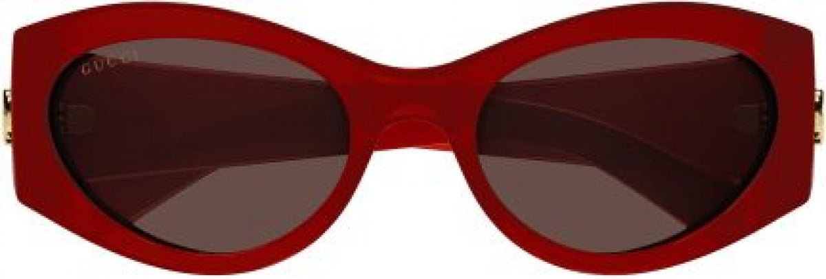 Gucci GG1401S Sunglasses Burgundy Frame Brown Lens 003 NWT Authentic Gucci Sunglasses GG1714S 003 Shiny Solid Burgundy - eye-oo.com main image 2