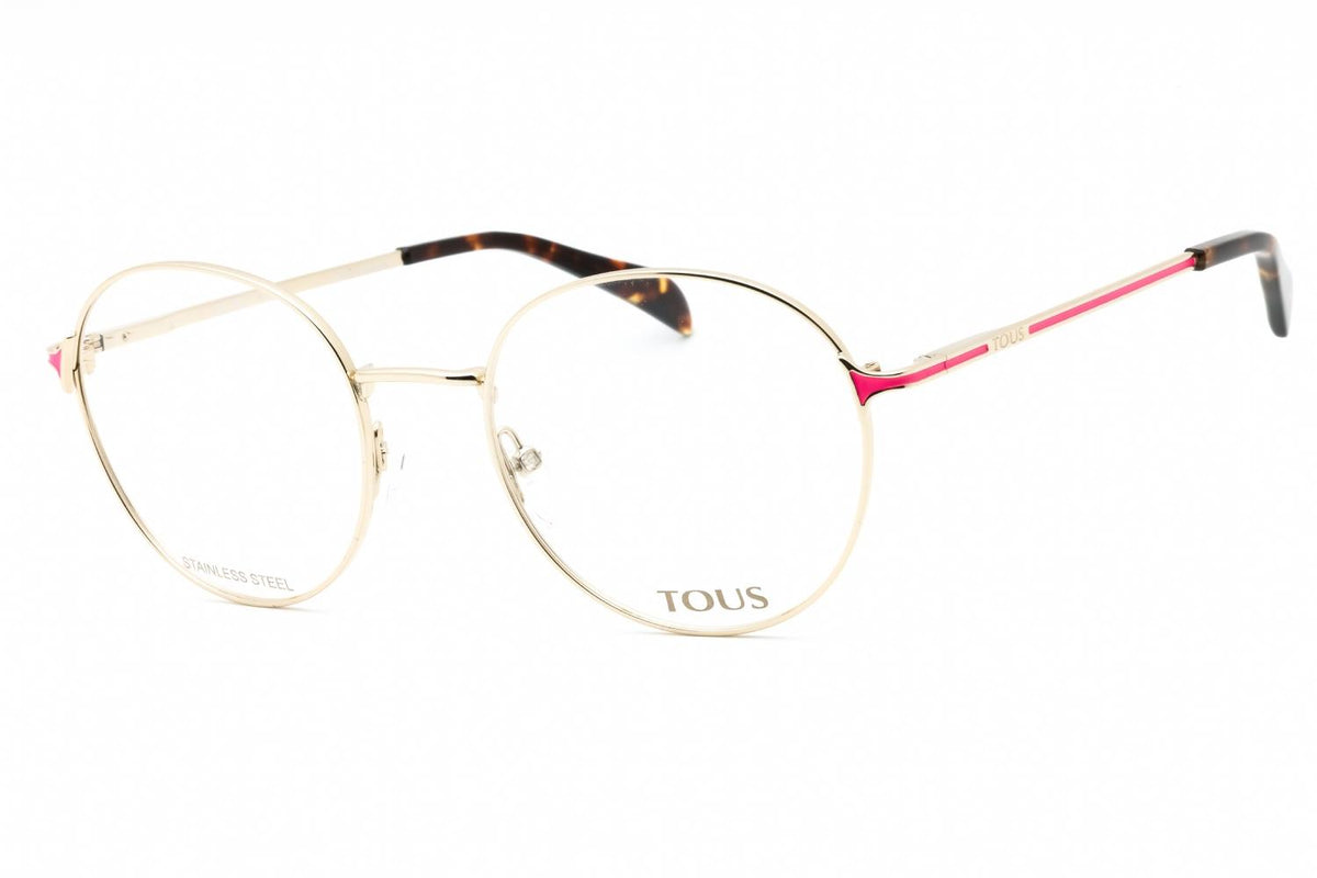 Tous VTO448, LIGHT GOLD/clear demo lens, Size51X19X140 Kits.com -- Tous VTO448 main image 4