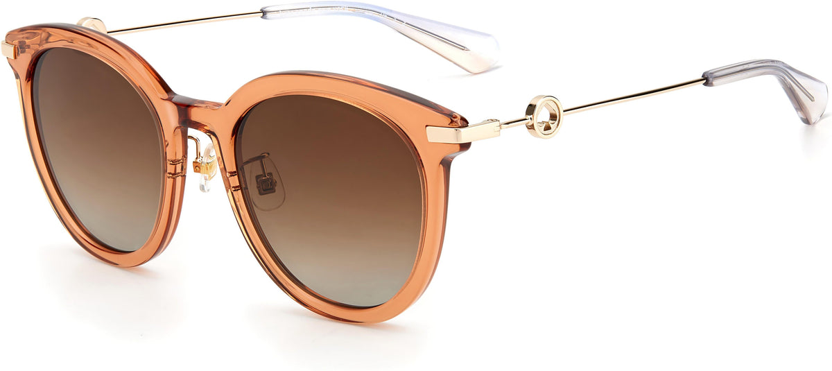 Kate Spade Keesy Women Havana Round Sunglasses Amazon.com: kate spade new york Women main image 2