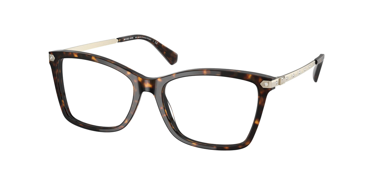 NWT WOMEN\'S MICHAEL KORS EYEGLASS FRAMES MK4087U CARACAS BRIGHT Michael Kors MK4087B CARACAS BRIGHT 3015 Transparent White  main image 2