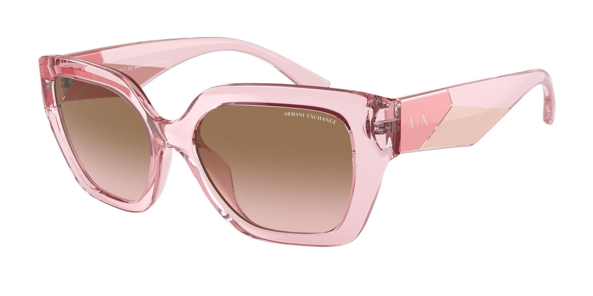 Armani Exchange Pink Gradient Square Sunglasses Pink Armani Exchange sunglasses main image 4