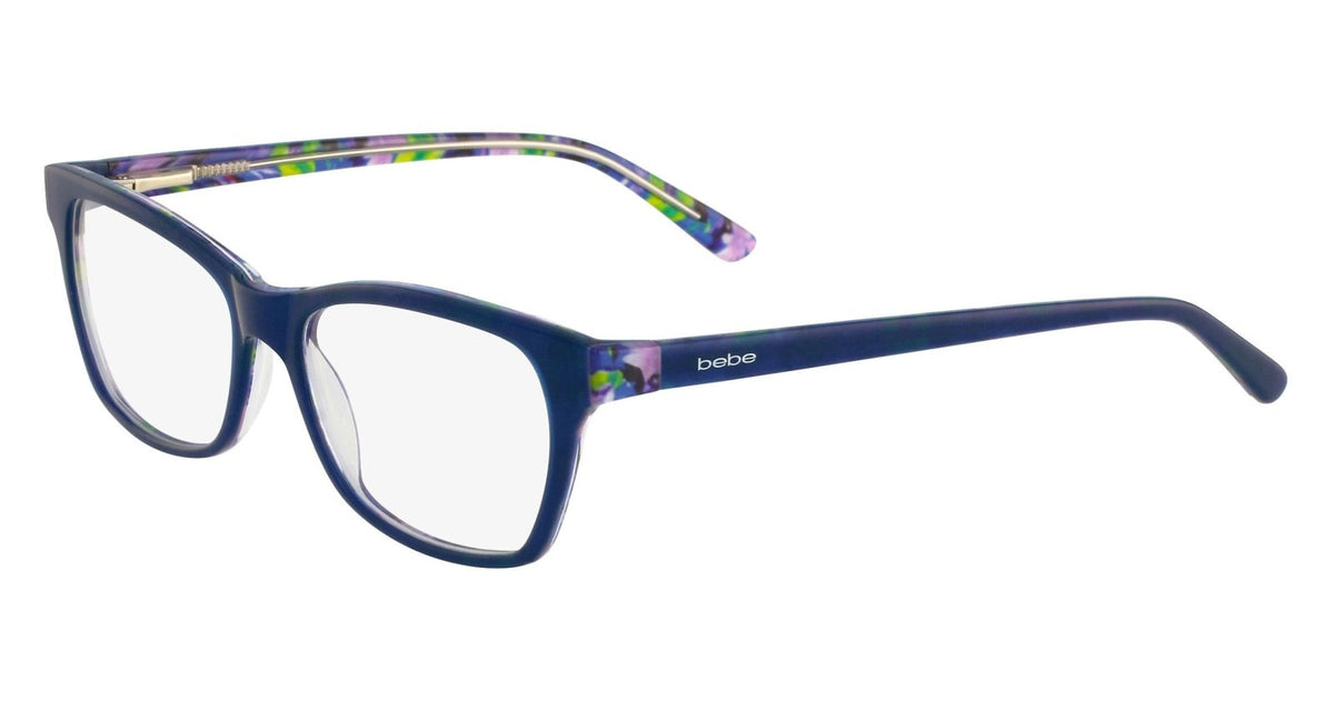 NEW Bebe BB 5108 414 Navy Eyeglasses 53mm discount with Bebe Case