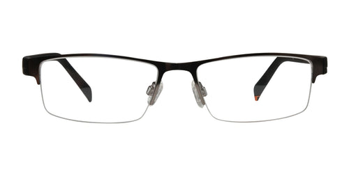 Blue Light Blocking Glasses Rectangle Half Rim 201905 Eyeglasses Includes Blue Light Blocking Lenses - designeroptics.com