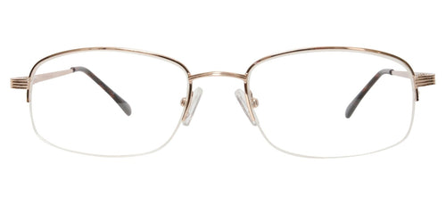 Blue Light Blocking Glasses Rectangle Half Rim 201959 Eyeglasses Includes Blue Light Blocking Lenses - designeroptics.com