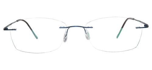 Blue Light Blocking Glasses Rectangle Rimless 201967 Eyeglasses Includes Blue Light Blocking Lenses - designeroptics.com