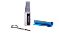 Thumbnail for Eyeglass Cleaning & Repair Kit - Bottle Cleaning Spray, Microfiber Cleaning Cloth, Key-chain Screwdriver - designeroptics.com