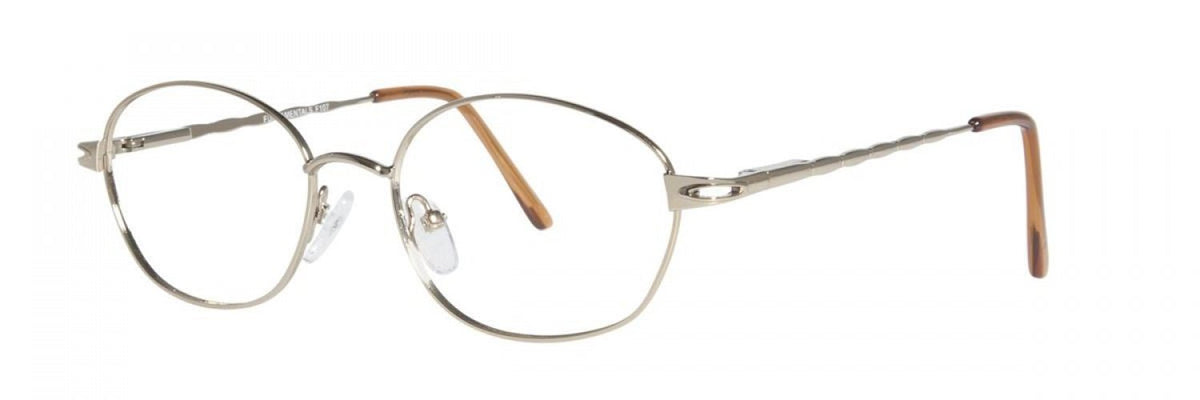 Fundamentals F107 Eyeglasses Brown 52mm Denton Rectangle Brown Eyeglasses | Glassesshop main image 4