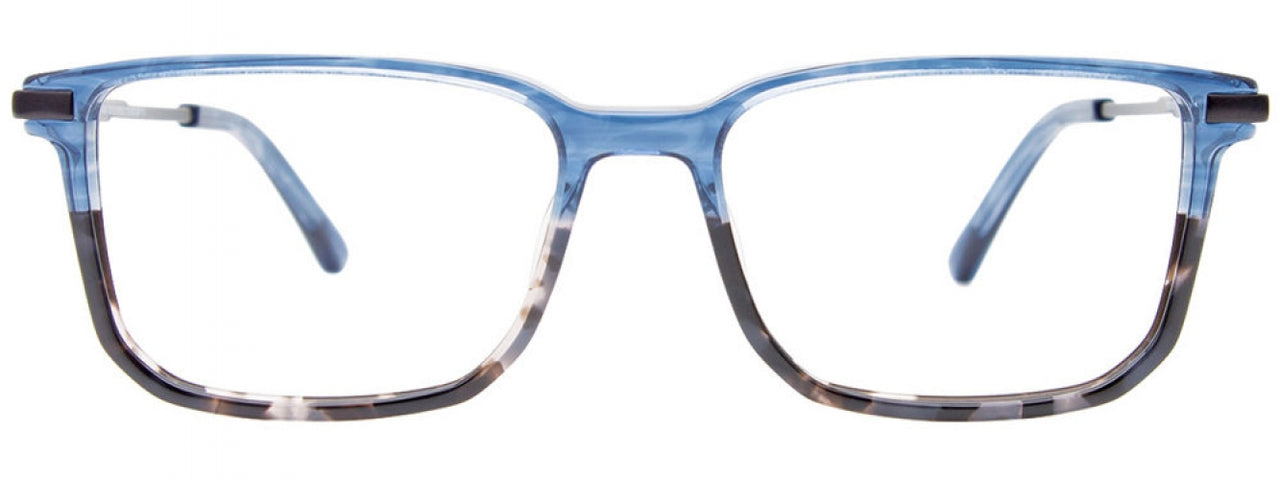 50 - Crystal Blue & Grey Tortoise / Black