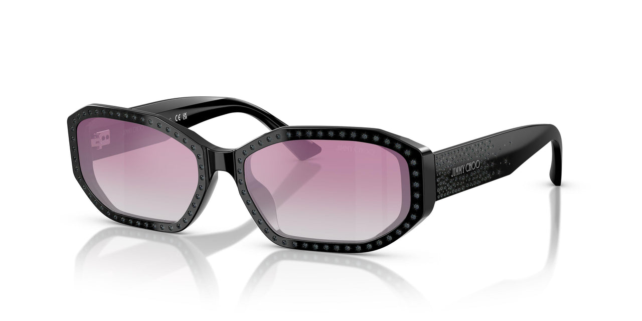 505458 - Black - Clear Gradient Fuxia Mirror Silver