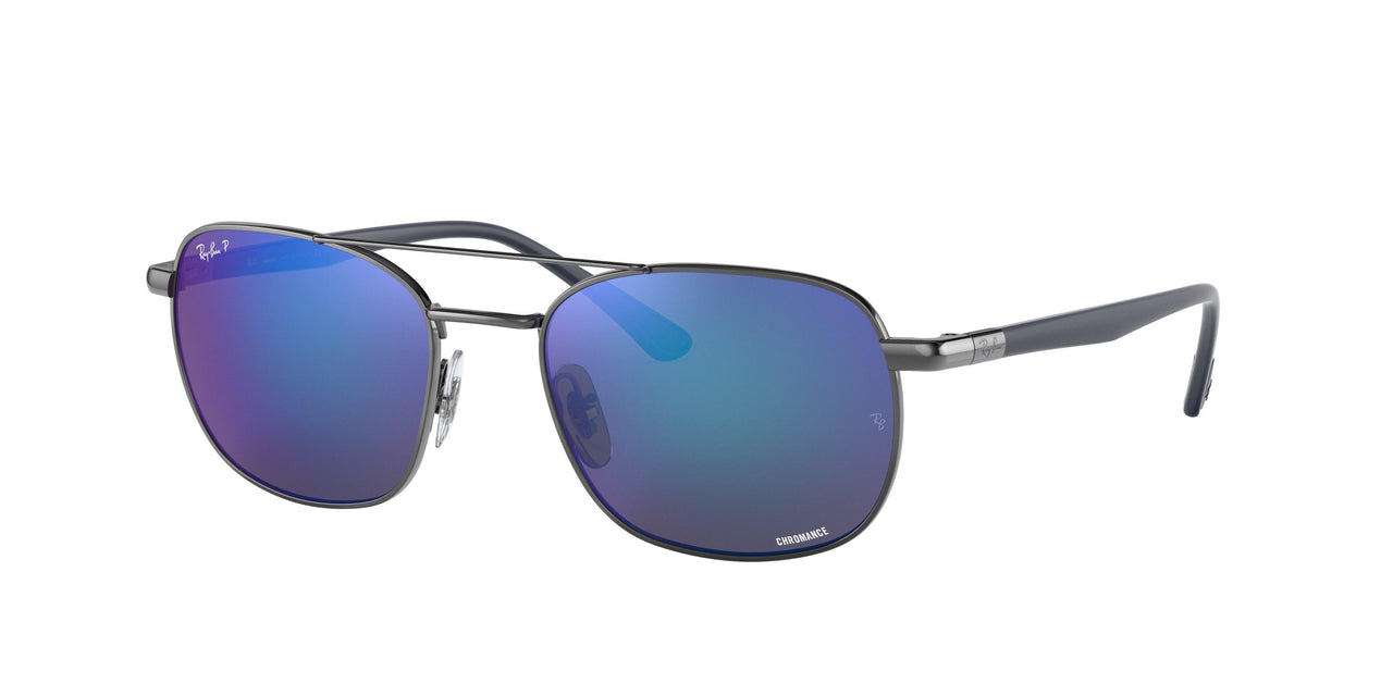 004/4L - Gunmetal - Polar Grey Mirror Blue