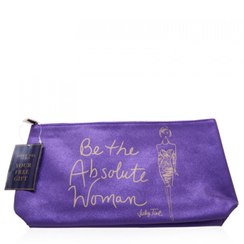 Vicky Tiel Purple Cosmetic Bag