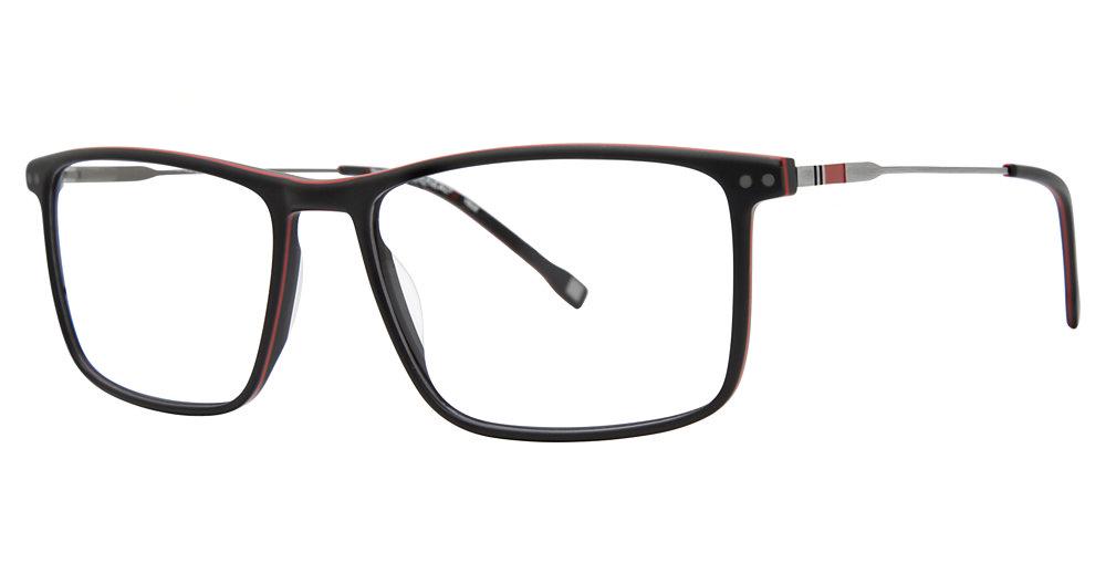 Black - Matte Black/ Red