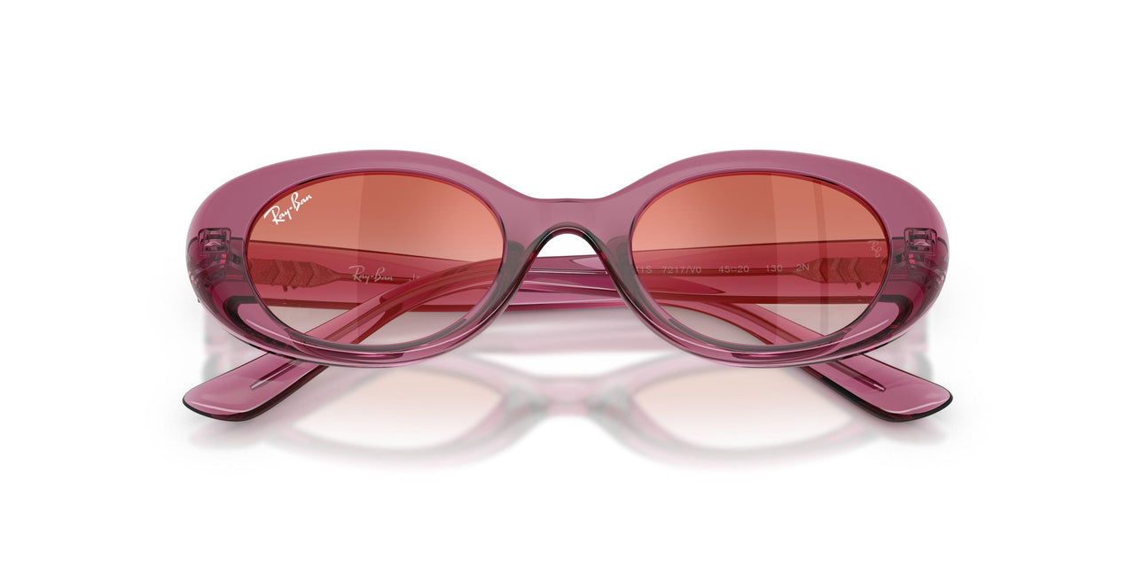 7217V0 - Violet - Clear Gradient Red Mirror Red