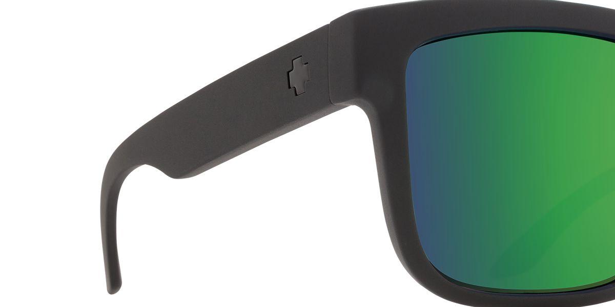 0000092 - Soft Matte Black - Happy Bronze Polar with Green Mirror