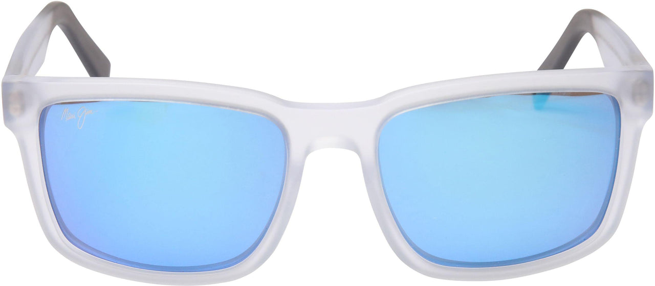 05 - Matte Crystal With Dark Grey Tips - Blue Hawaii