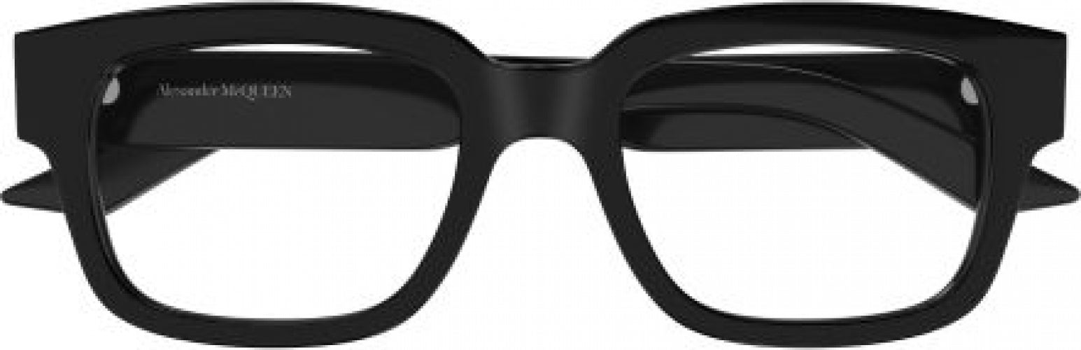 Alexander McQueen AM0191O 001 Eyeglasses Shiny Black 54mm Square Frame 212FzjO788L._AC_UY1000_.jpg main image 3