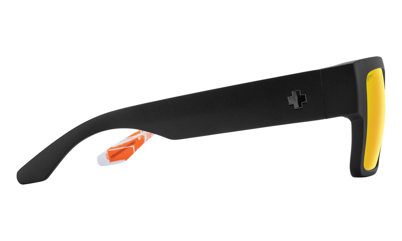 0000060 - Matte Black - Happy Bronze with Orange Mirror