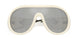50028V - White - Clear Mirror Silver