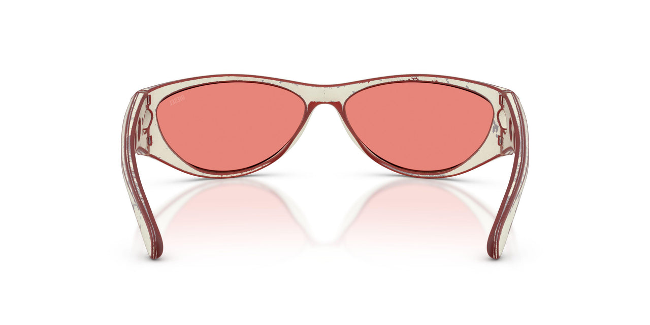 20107E - White - Gradient Mirror Red
