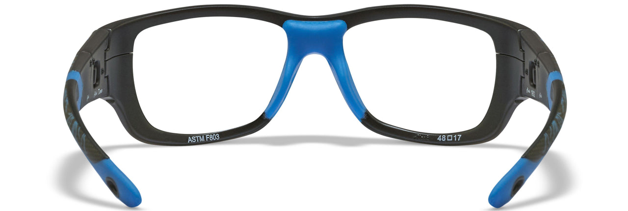 YFFLA04T Matte Black W Lightning / Electric Blue Temples