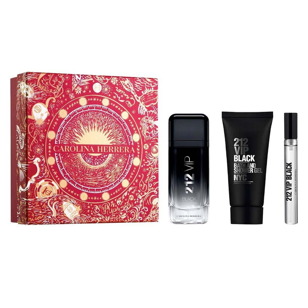 Carolina Herrera 212 VIP Black Men 3 Pc Set