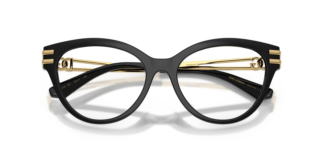 501 - Black - Clear Blue Light Filter