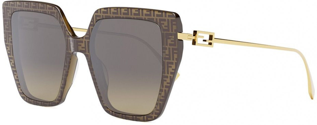 50F - Shiny Milky Brown Ff Acetate - Gradient Brown
