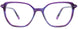 80 - Transparent Dark Purple & Purple Solid Trim