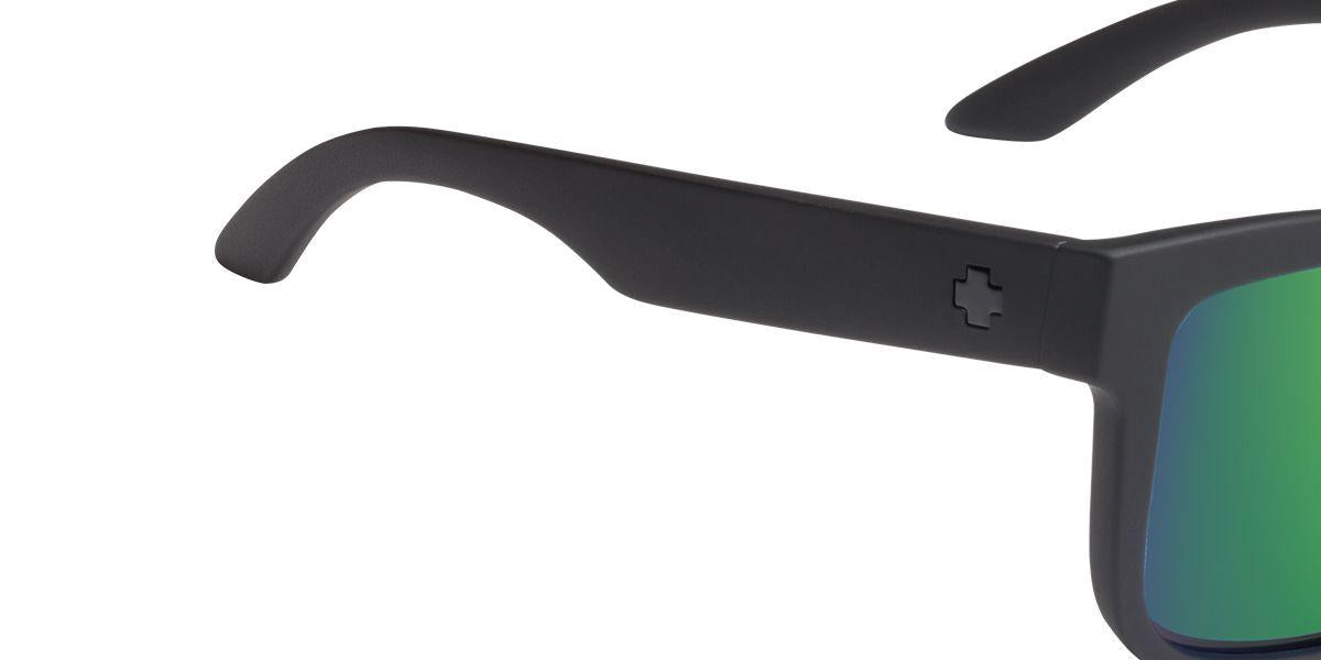 0000092 - Soft Matte Black - Happy Bronze Polar with Green Mirror