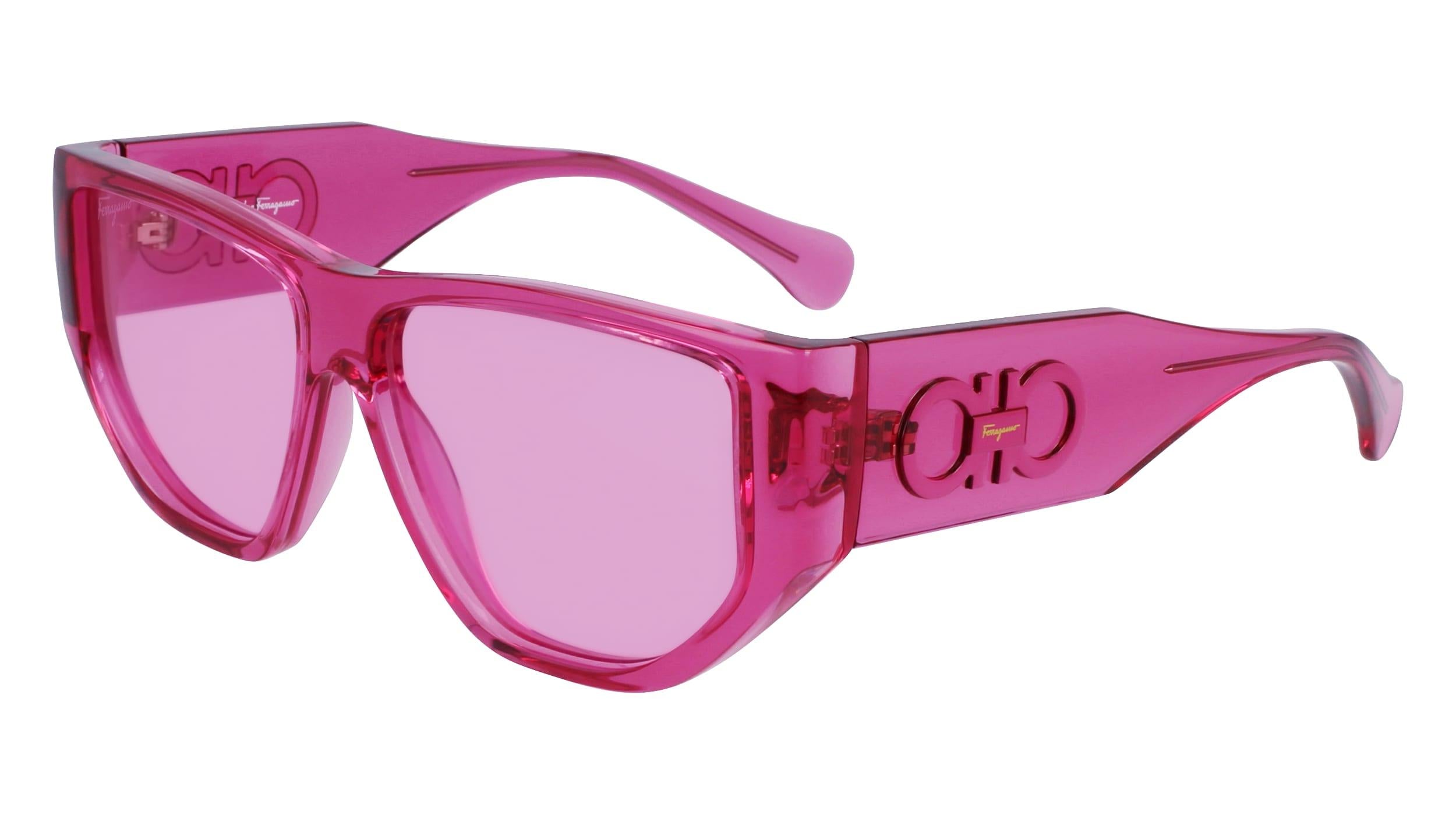 Auth Salvatore Ferragamo Sunglasses Pink Purple Plastic/Metal - e61870 Amazon.com: FERRAGAMO Sunglasses SF 929 S 209 Dark Brown  main image 4
