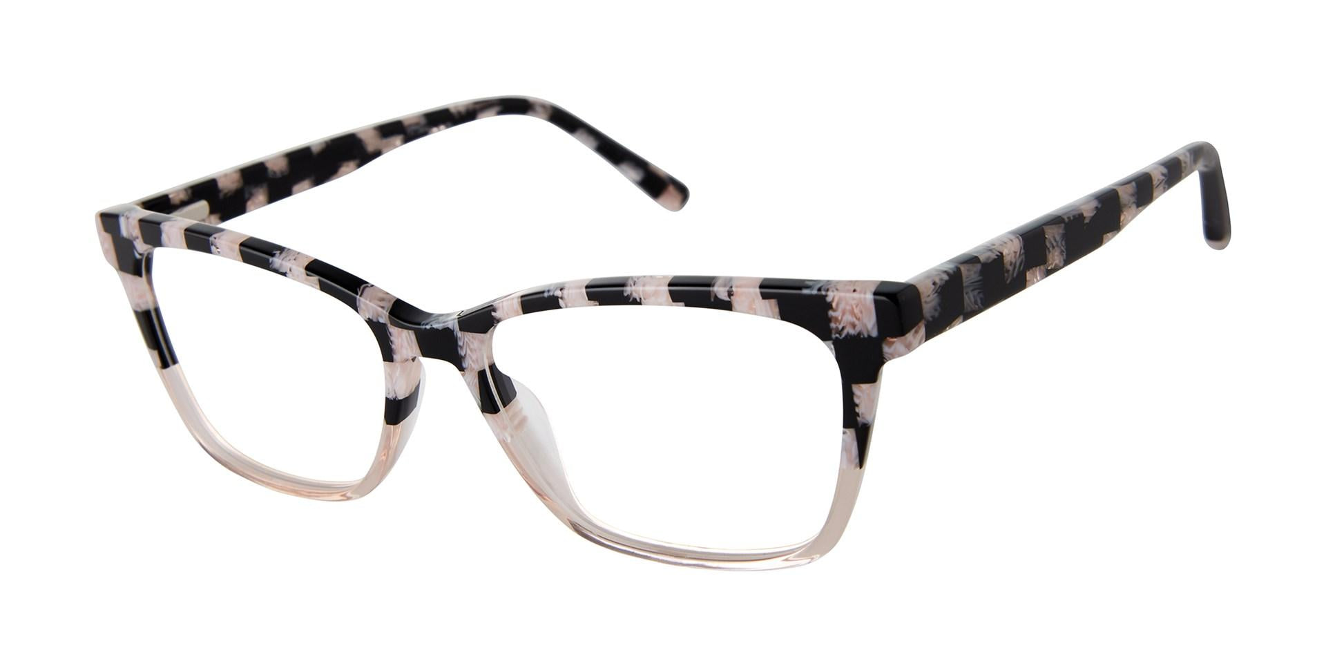 L.A.M.B. Black and Clear Glasses LA001 Eyeglasses - L.A.M.B. by Gwen Stefani Authorized  main image 2