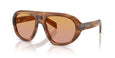 25O04N - STRIPED ROSEWOOD - ORANGE/DARK PINK