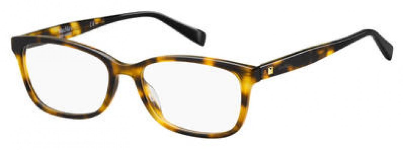 Max Mara MM1349 Womens Plastic Eyeglass Frame 0XHZ Black Marble Gray 54-17 MM 1349 Eyeglasses - Max Mara Authorized Retailer  main image 3